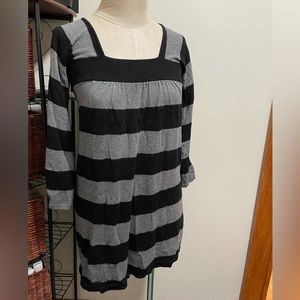 Express small sweater dress babydoll striped